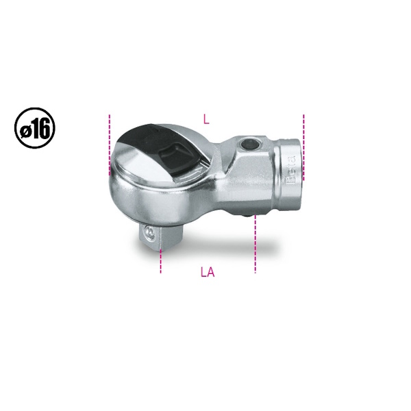 Beta 614X Cricchetto Reversibile per Barre Dinamometriche da 3/4" - BETA UTENSILI - Immagine 3